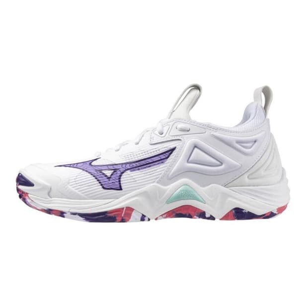 Mizuno Wave Momentum 3 W Hvit/Lilla