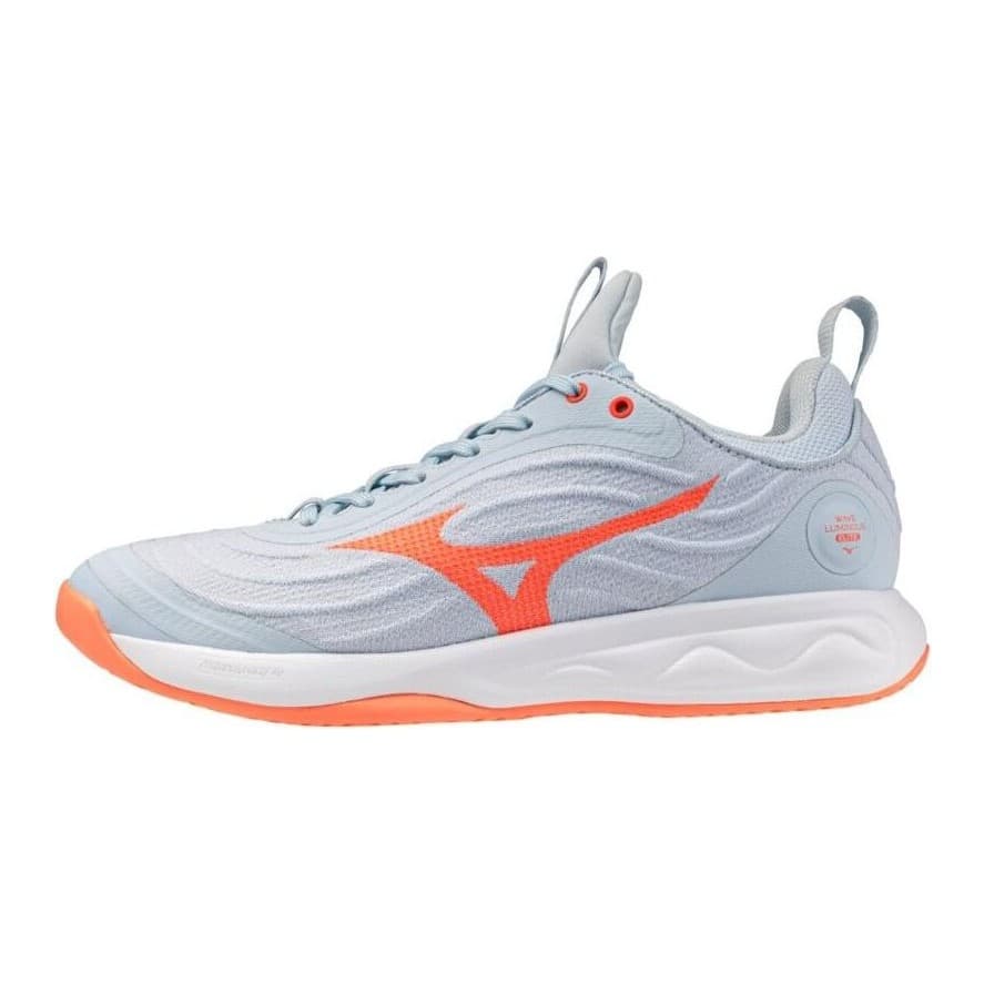 Mizuno Wave Luminous Elite W lysblå/oransje