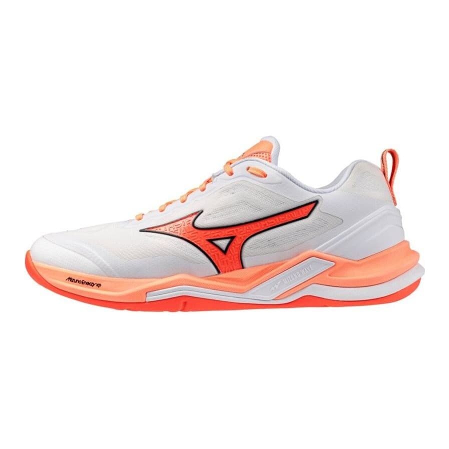 Mizuno Wave Stealth Elite hvit/oransje